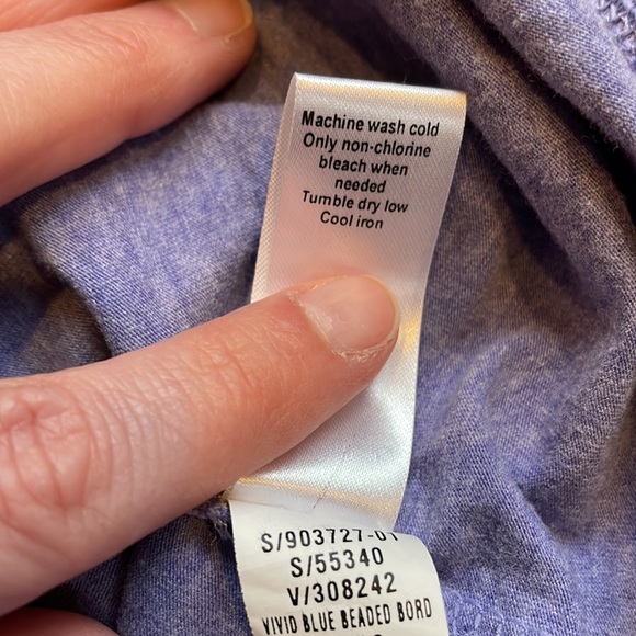 Athleta Dhara periwinkle purple blue cap sleeve dress size medium tall, LN - Picture 6 of 6